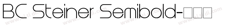 BC Steiner Semibold字体转换